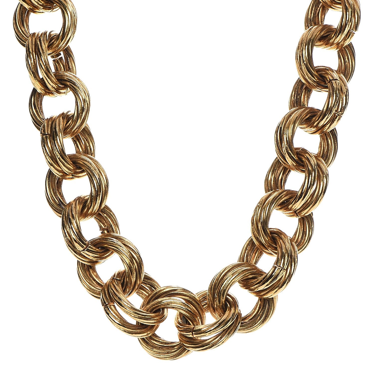 Chanel Chain Short Necklace Gold 1 of 5