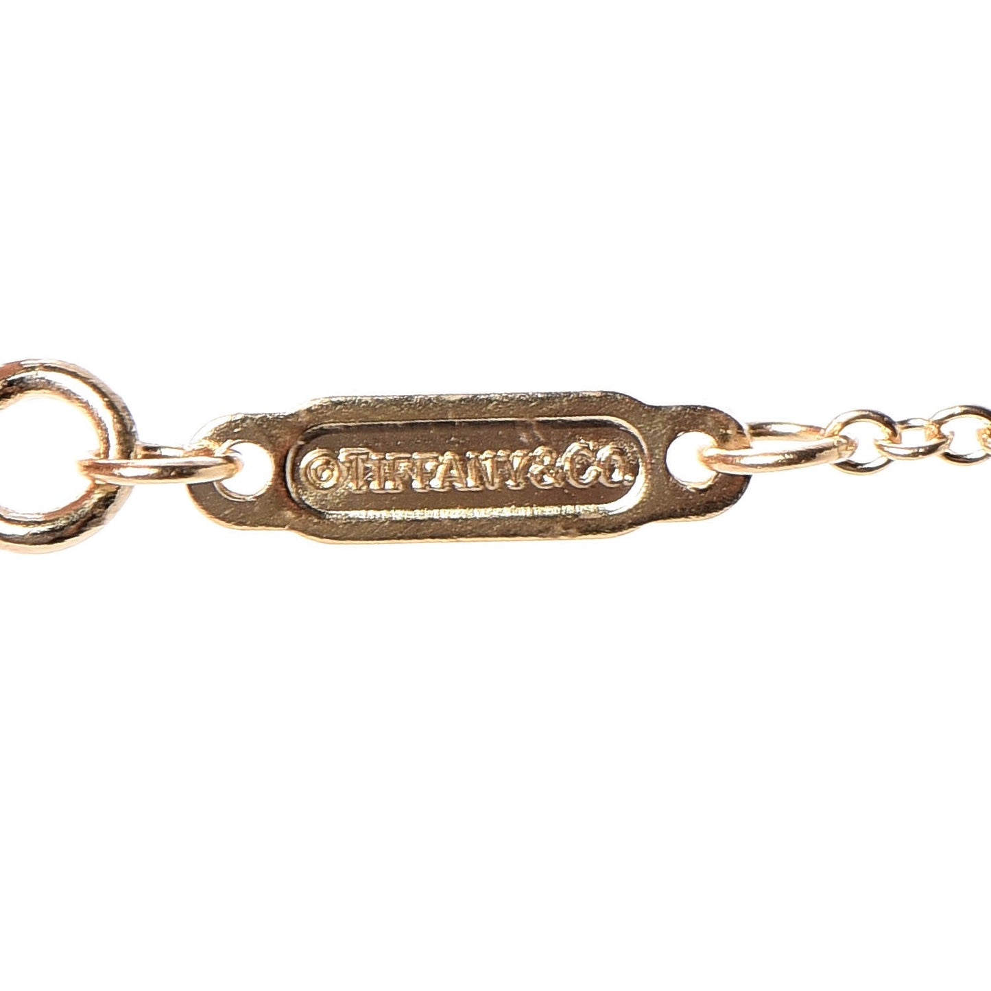 18K Yellow Gold Small T Smile Pendant Necklace