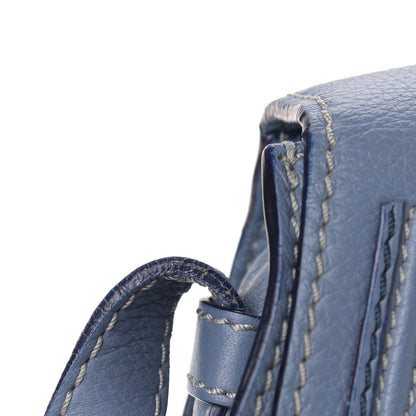 Chloe Calfskin Mini Marcie Round Crossbody Bag Street Blue 12 of 13