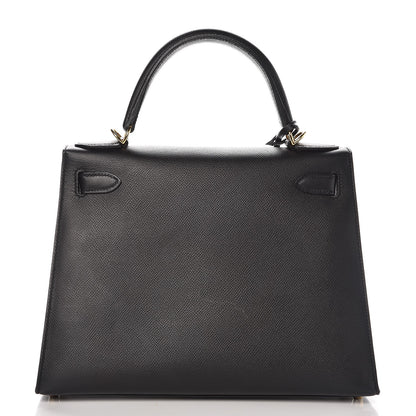 Hermes Epsom Kelly Sellier 28 Black 6 of 37
