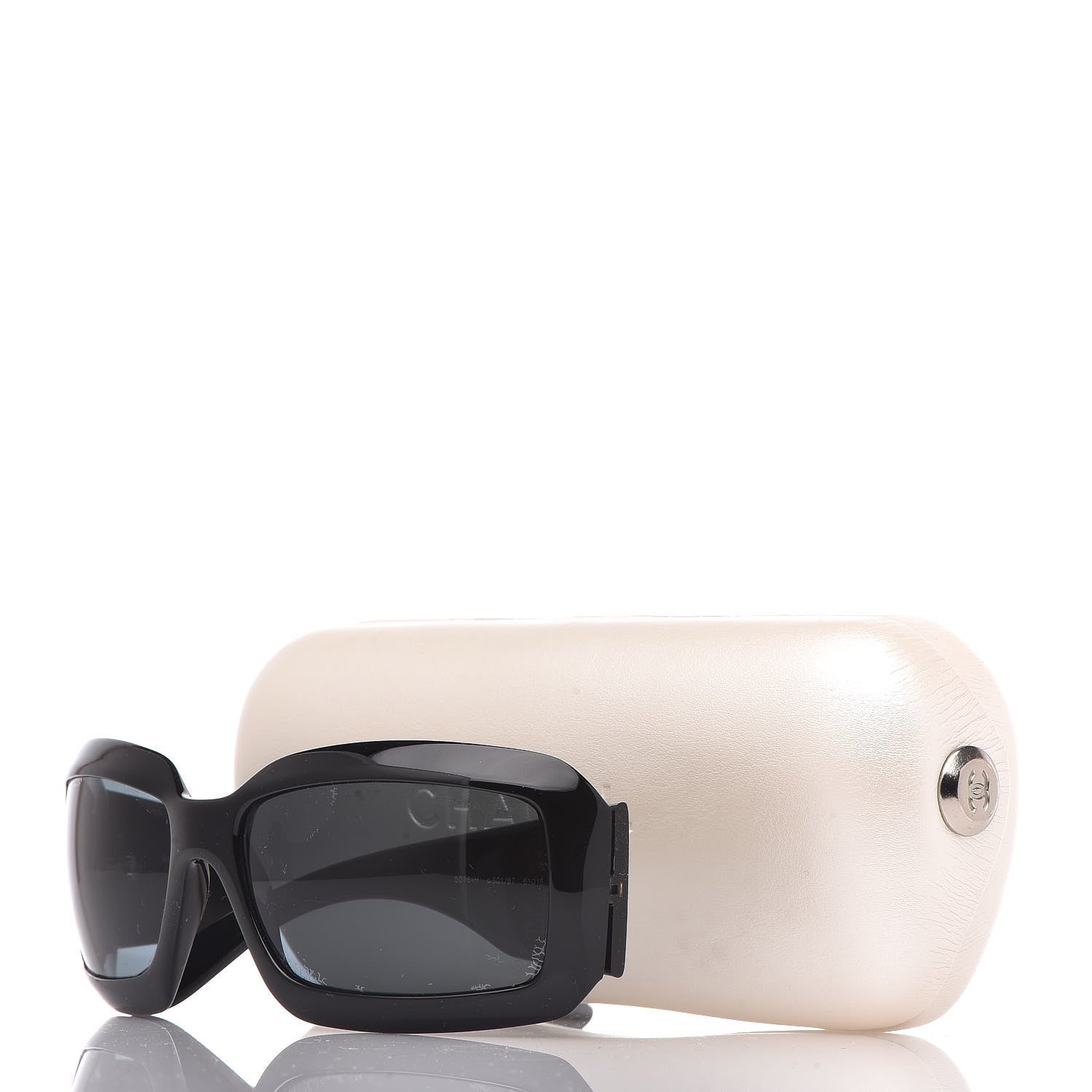 Chanel Mother of Pearl CC Sunglasses 5076-H Black 13 of 13