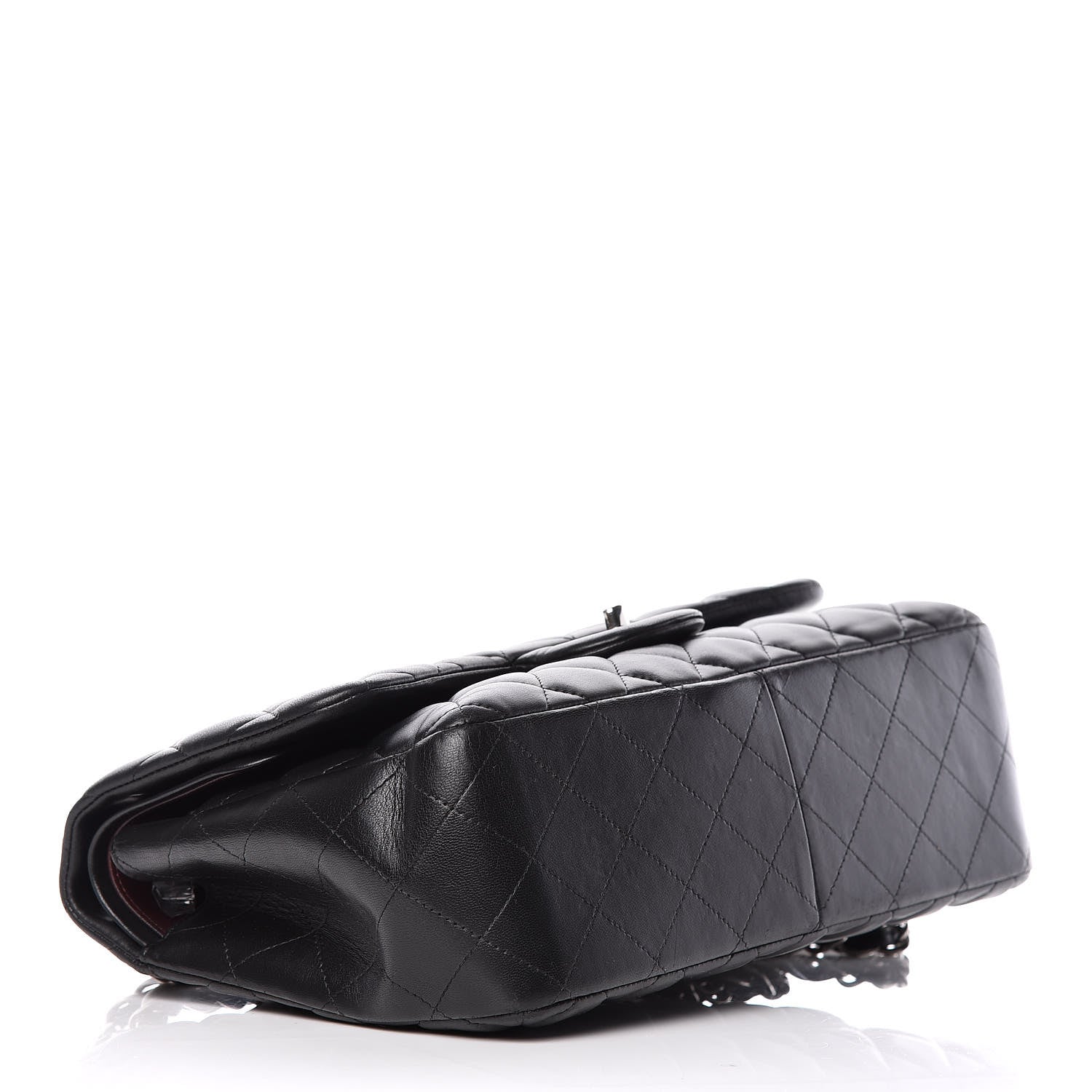 Chanel Lambskin Quilted Jumbo Double Flap Black 4 of 13