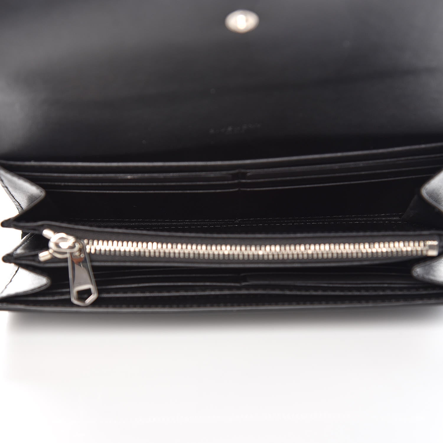 Givenchy Calfskin Star Pandora Continental Wallet Black Silver 5 of 7