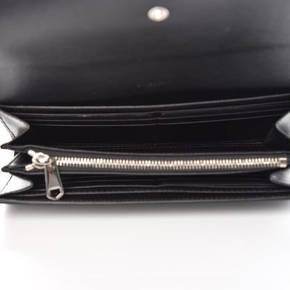 Givenchy Calfskin Star Pandora Continental Wallet Black Silver 5 of 7