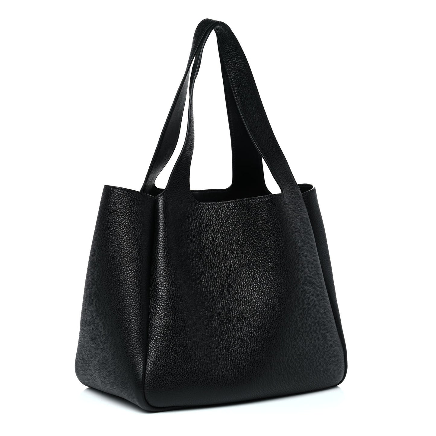 Vitello Daino Soft Medium Dynamique Tote Black