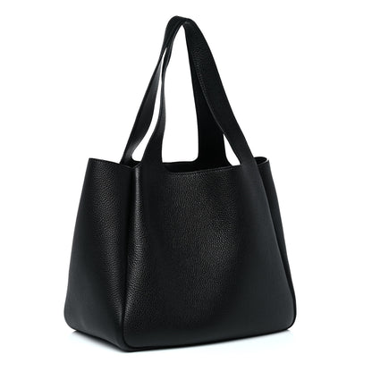 Prada Vitello Daino Soft Medium Dynamique Tote Black 3 of 11