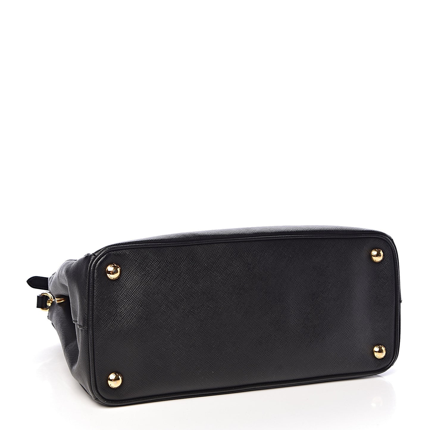 Saffiano Small Galleria Double Zip Tote Black