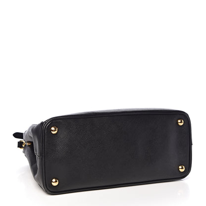 Prada Saffiano Small Galleria Double Zip Tote Black 5 of 11
