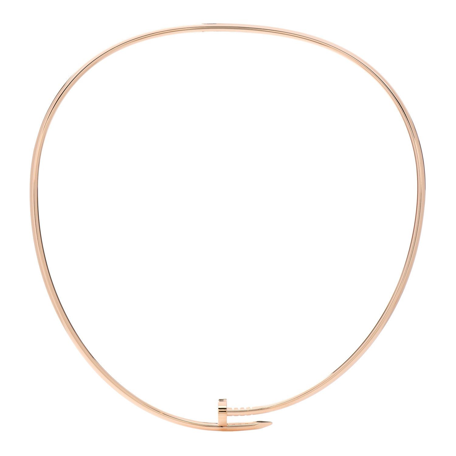 Cartier 18K Yellow Gold 3mm Juste Un Clou Necklace 1 of 3