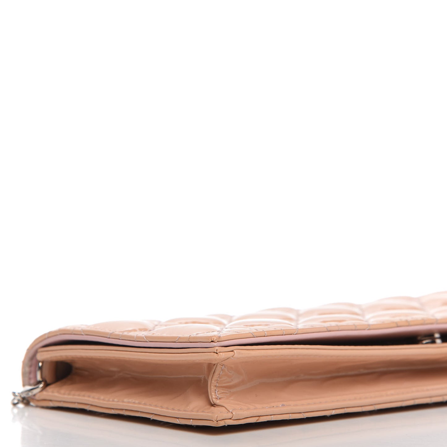 Patent Cannage Lady Dior Convertible Clutch Light Pink