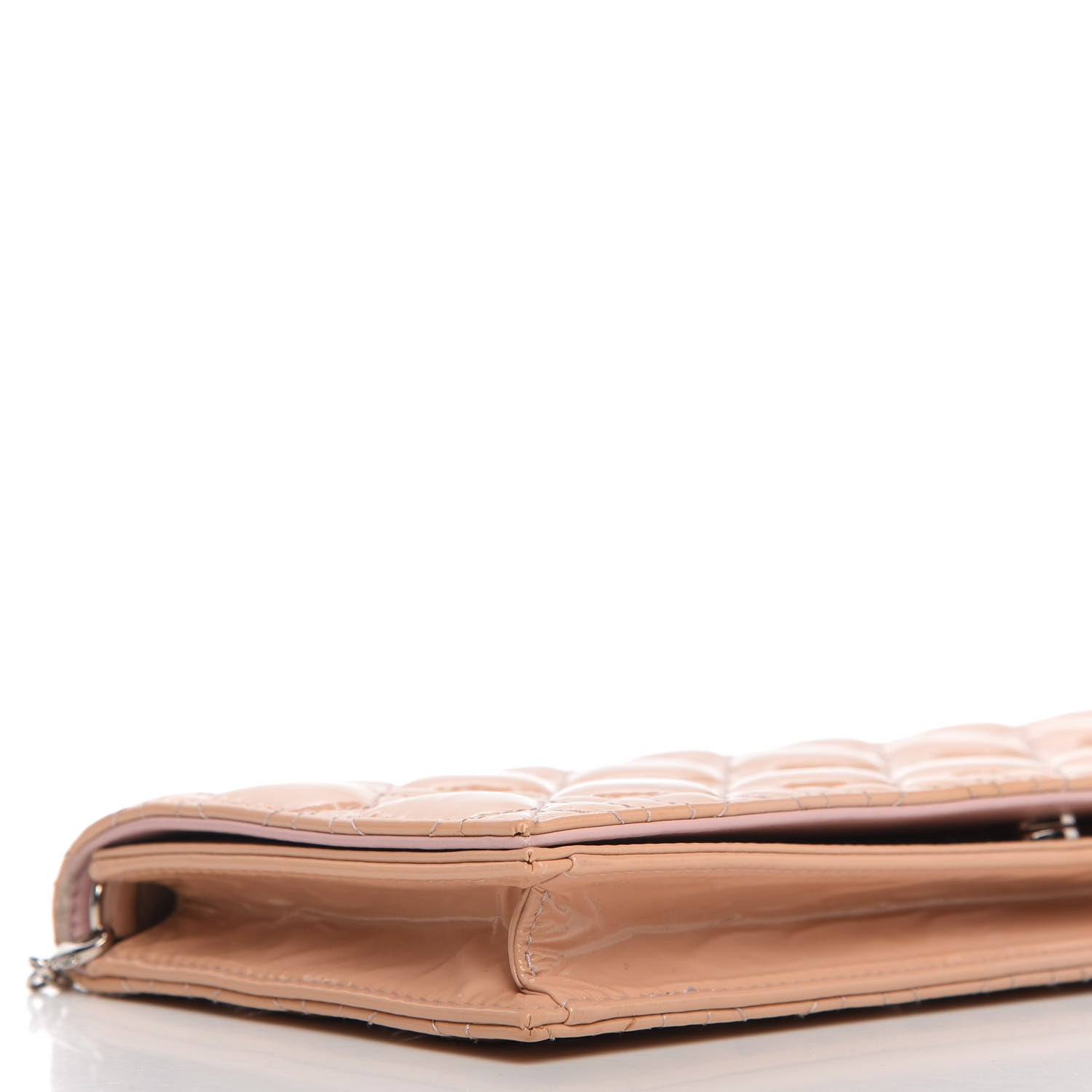 Christian Dior Patent Cannage Lady Dior Convertible Clutch Light Pink 6 of 11