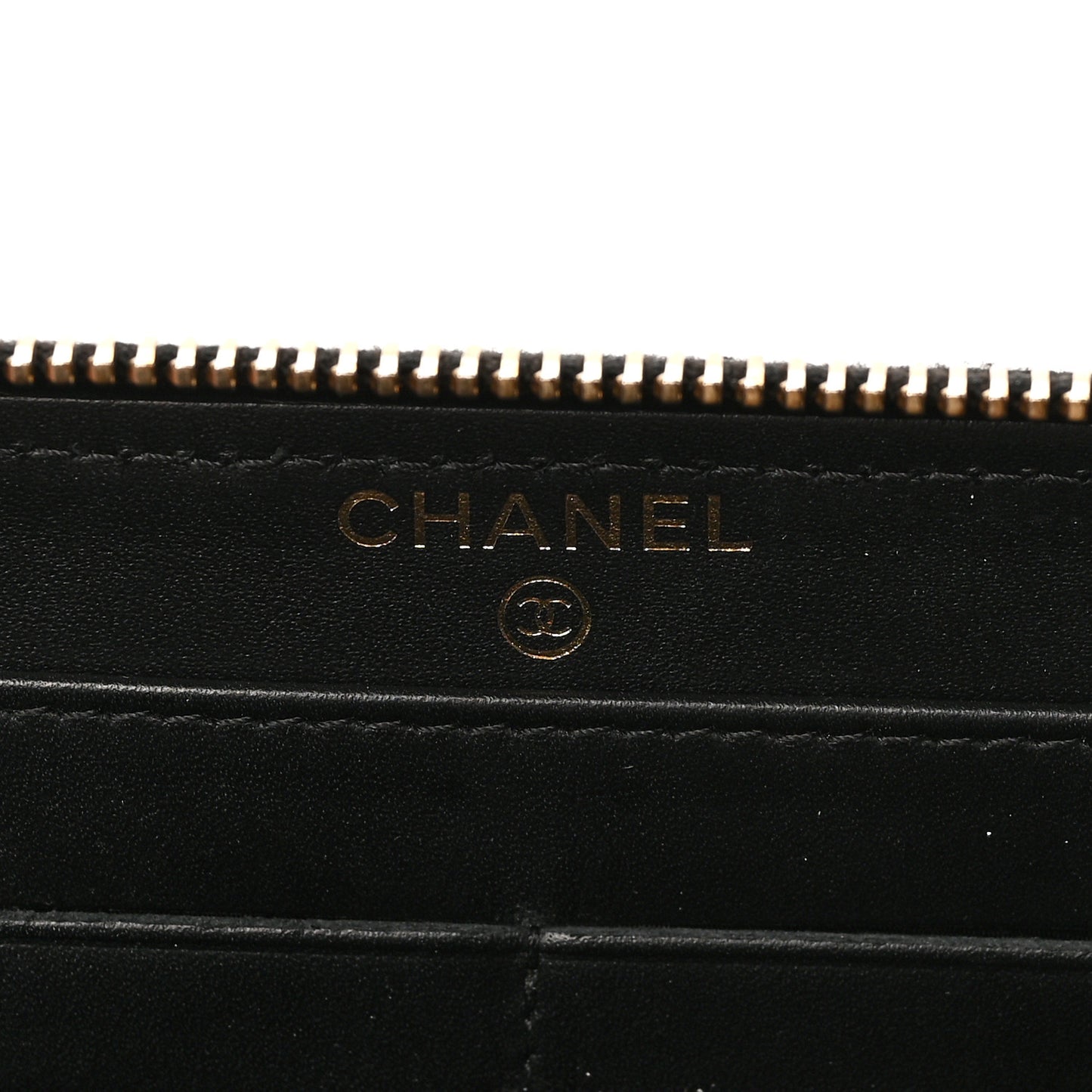 Aged Calfskin Quilted Reissue Large Gusset Zip Around Wallet Black