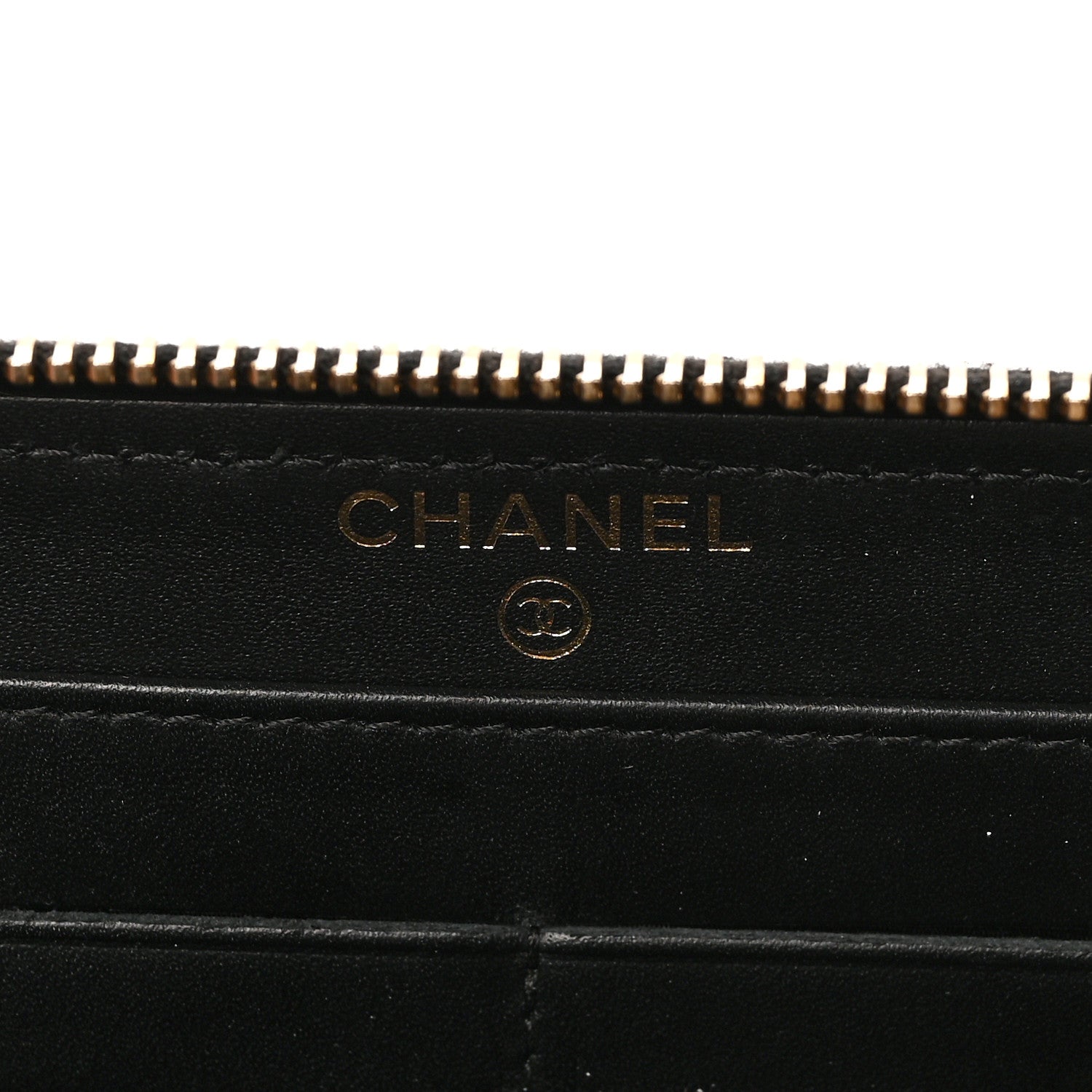 Chanel Aged Calfskin Quilted Reissue Large Gusset Zip Around Wallet Black 6 of 7