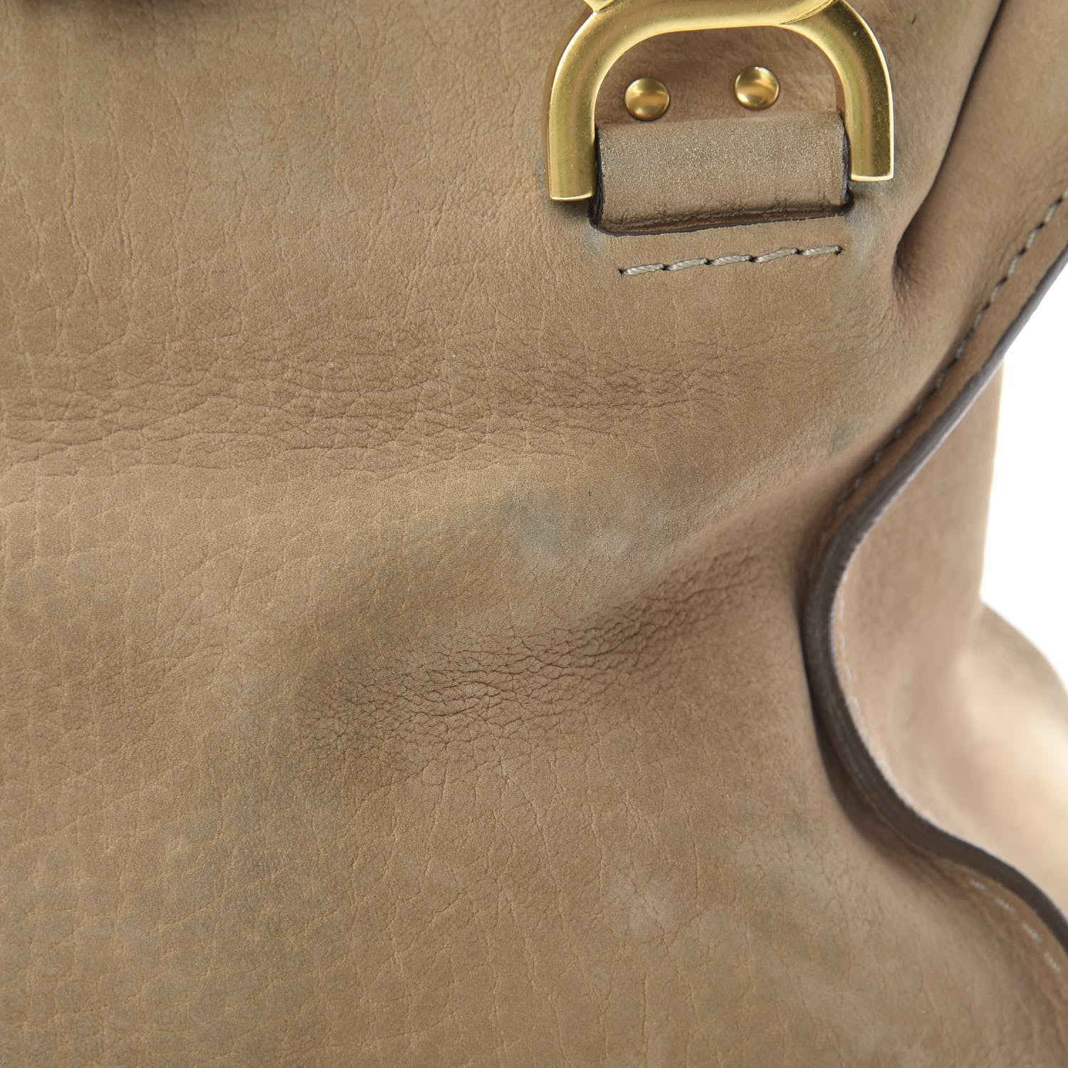 Chloe Nubuck Medium Marcie Satchel Greige 12 of 17