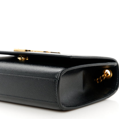 Saint Laurent Grain De Poudre Small Monogram Kate Satchel Black 11 of 11