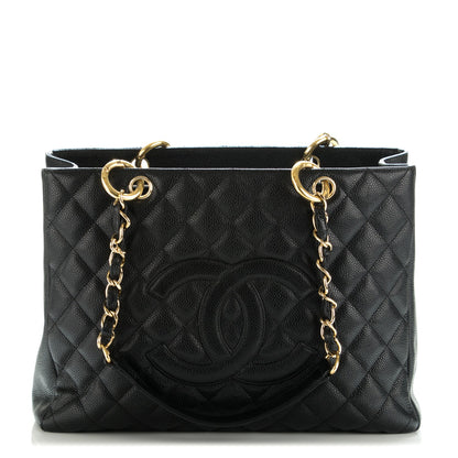 Chanel Caviar Quilted Grand Shopping Tote GST Black 1 of 7