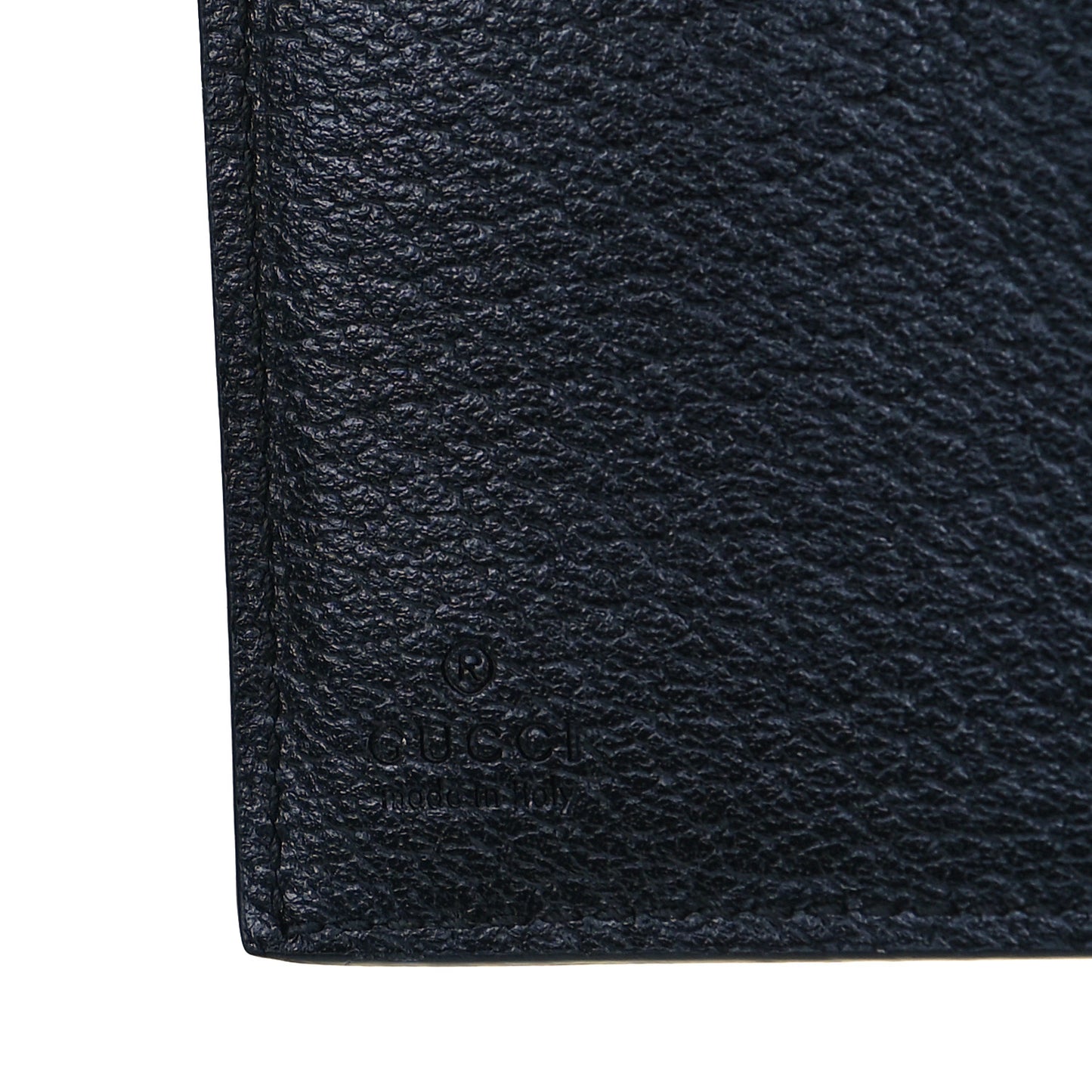 Calfskin Boar Effect GG Marmont Card Case Black