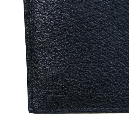 Gucci Calfskin Boar Effect GG Marmont Card Case Black 3 of 8