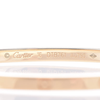 Cartier 18K Yellow Gold Small LOVE Bracelet 16 4 of 6