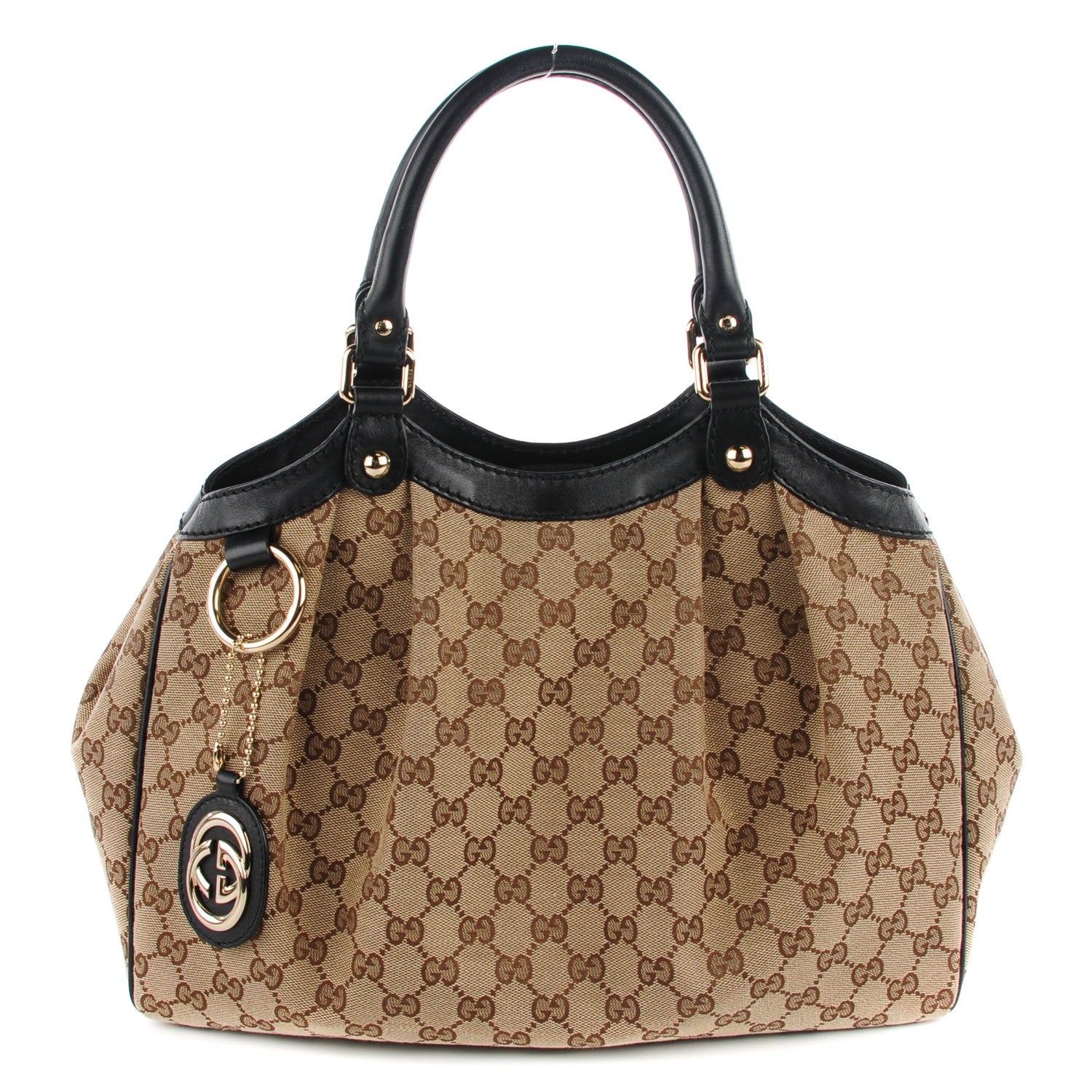 Gucci Monogram Medium Sukey Tote Beige Ebony Black 1 of 7