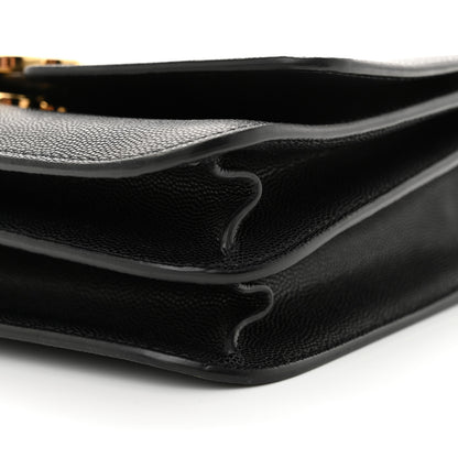 Burberry Grained Calfskin Medium TB Bag Black 9 of 14