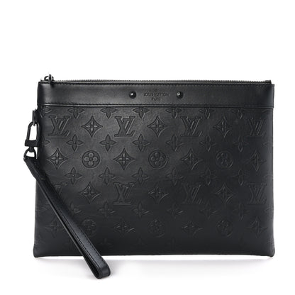 Louis Vuitton Monogram Shadow Pochette To-Go Black 1 of 8