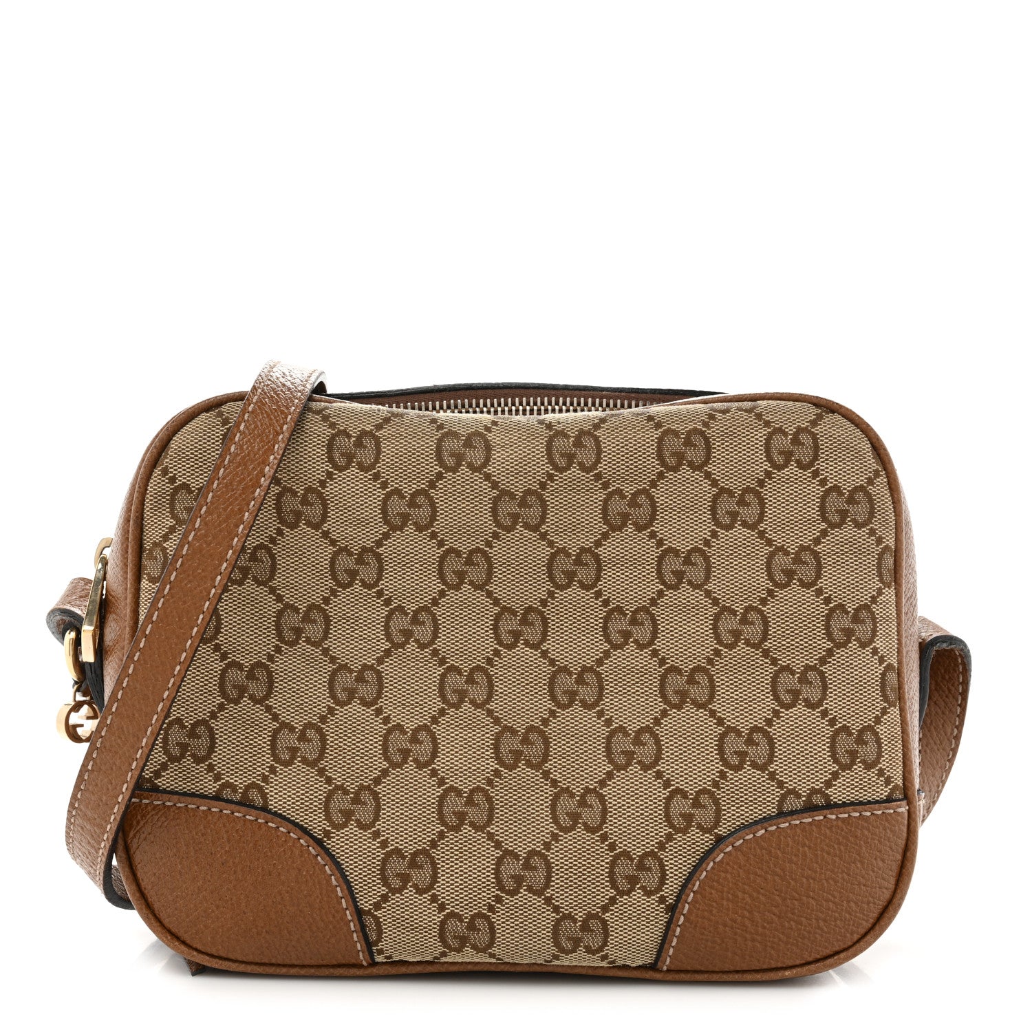 Gucci Monogram Mini Bree Messenger Bag Beige Tabacco 1 of 18