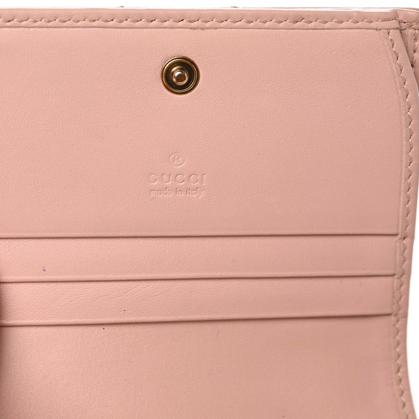 Calfskin Matelasse GG Marmont Card Case Wallet Perfect Pink