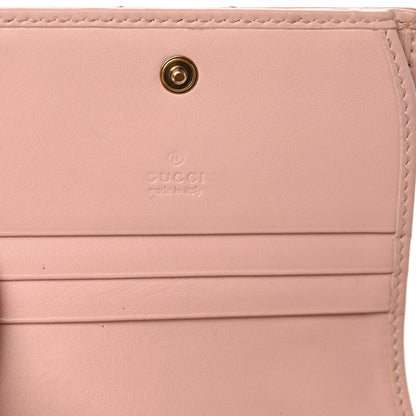 Gucci Calfskin Matelasse GG Marmont Card Case Wallet Perfect Pink 5 of 6