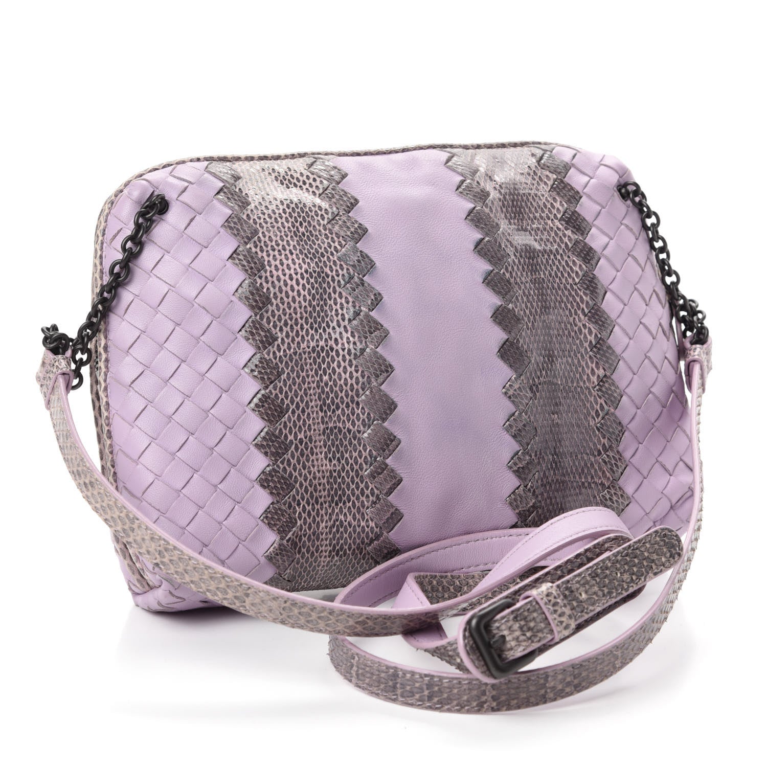 Bottega Veneta Nappa Intrecciato Ayers Crossbody Pillow Messenger Parme 4 of 12