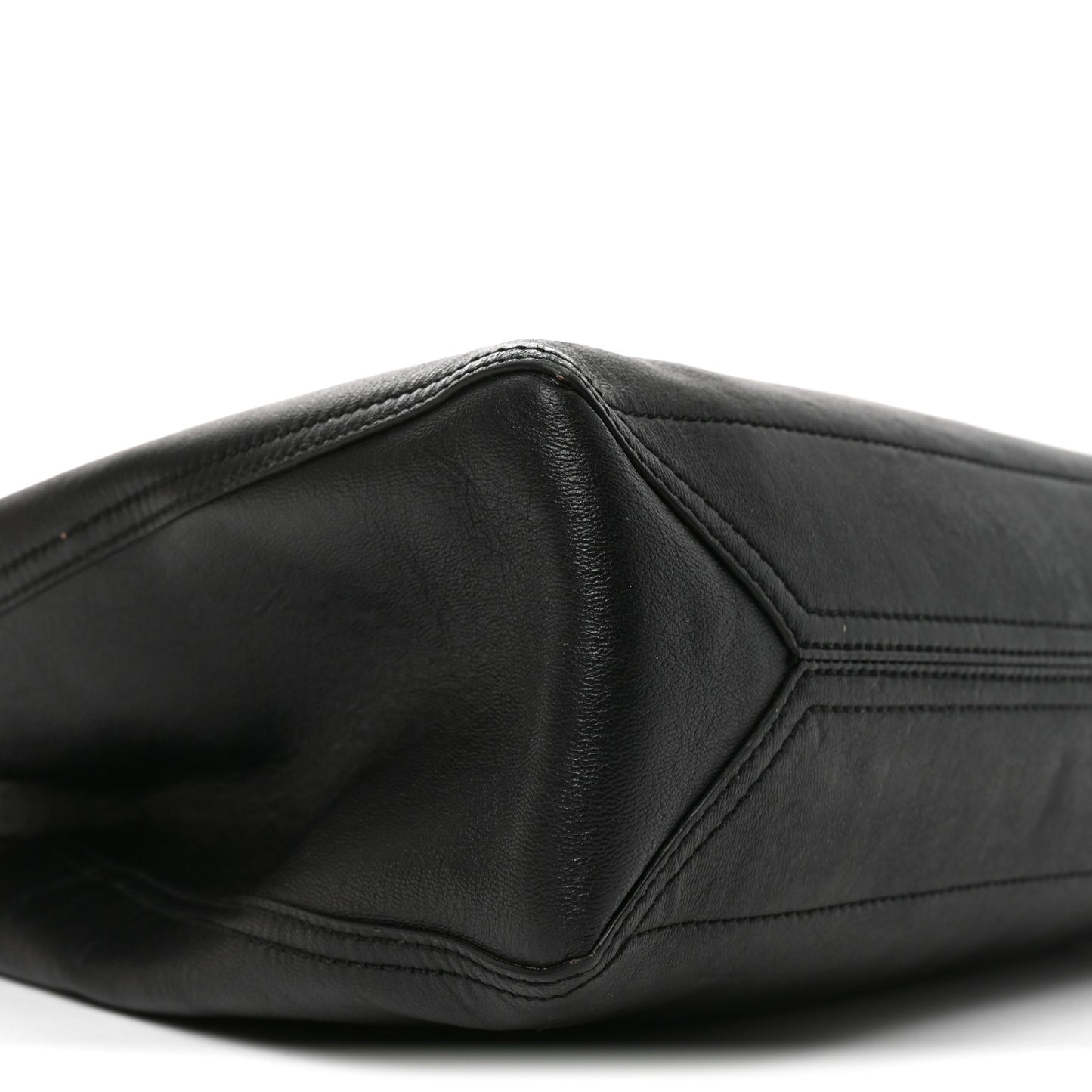 New Sakai Calfskin Lux Medium Dahlia Tote Black