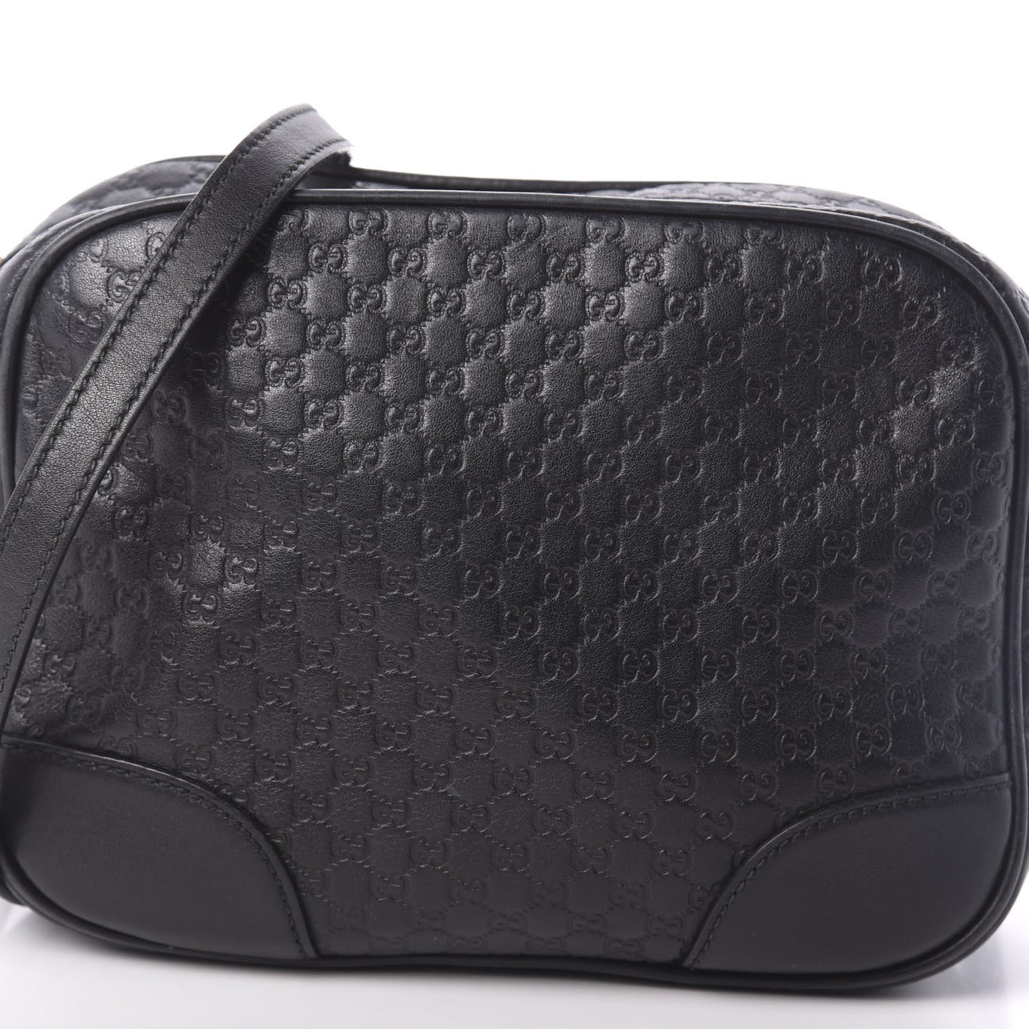 Microguccissima Mini Bree Messenger Bag Black