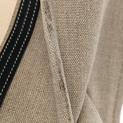 Chloe Linen Calfskin Medium Woody Ribbon Tote White Blue 11 of 13