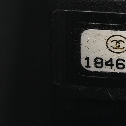 Chanel Lambskin Quilted Small Boy Flap Black White 7 of 13