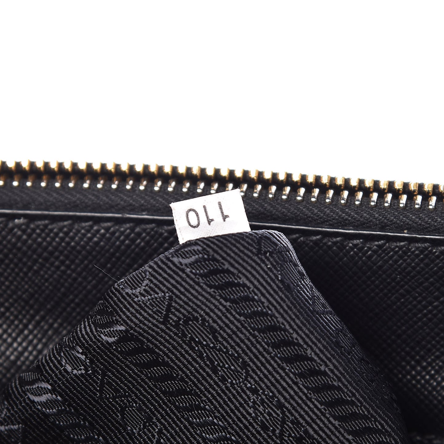 Saffiano Mini Galleria Double Zip Tote Black