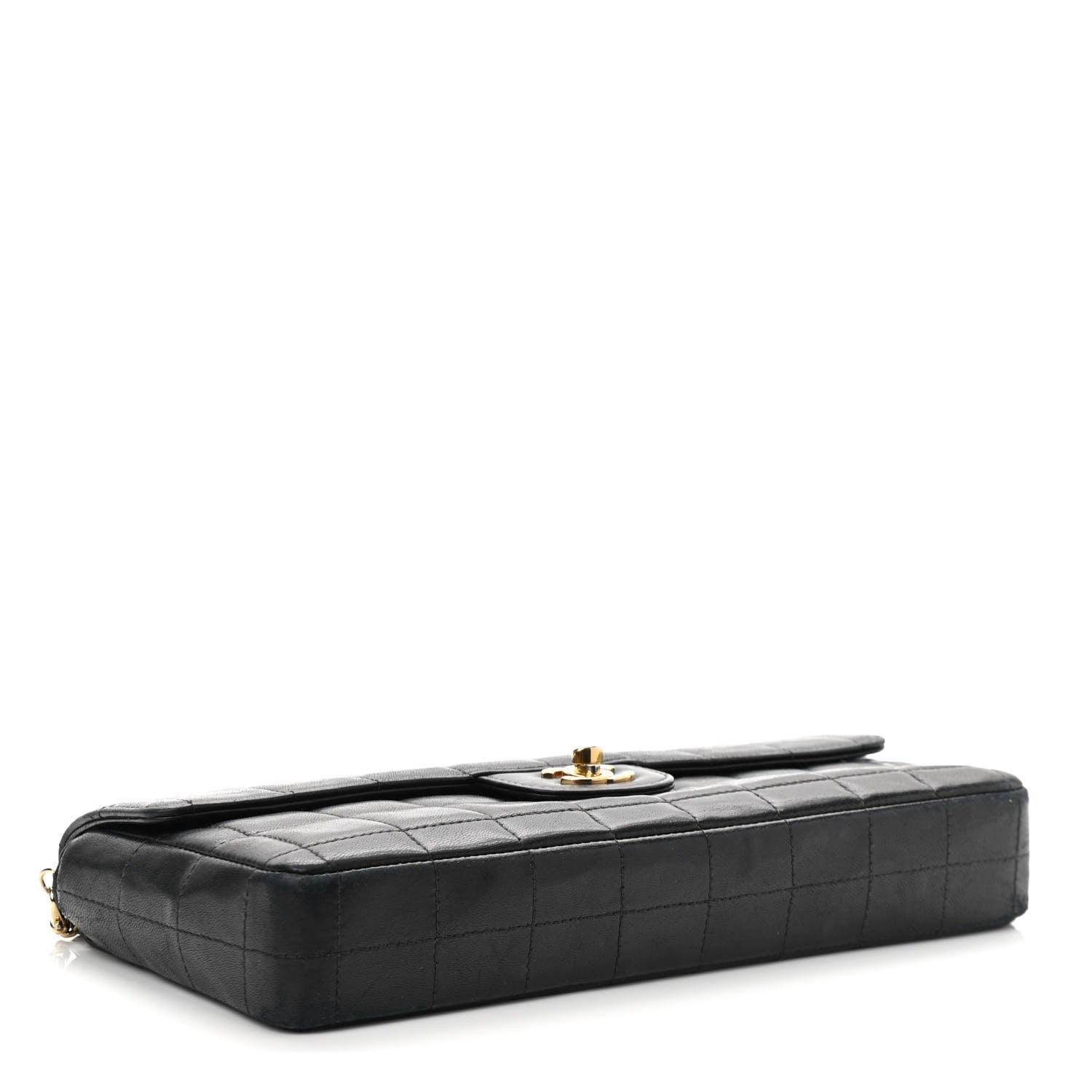 Chanel Lambskin East West Chocolate Bar Flap Black 4 of 10