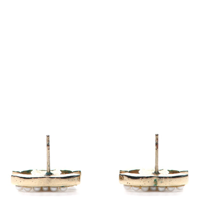 Chanel Pearl CC Earrings Gold 3 of 4