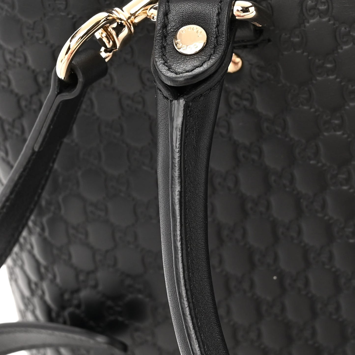 Soft Microguccissima Medium Tote Black