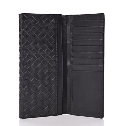 Bottega Veneta Nappa Intrecciato Long Bi-Fold Wallet Dark Grey 6 of 6