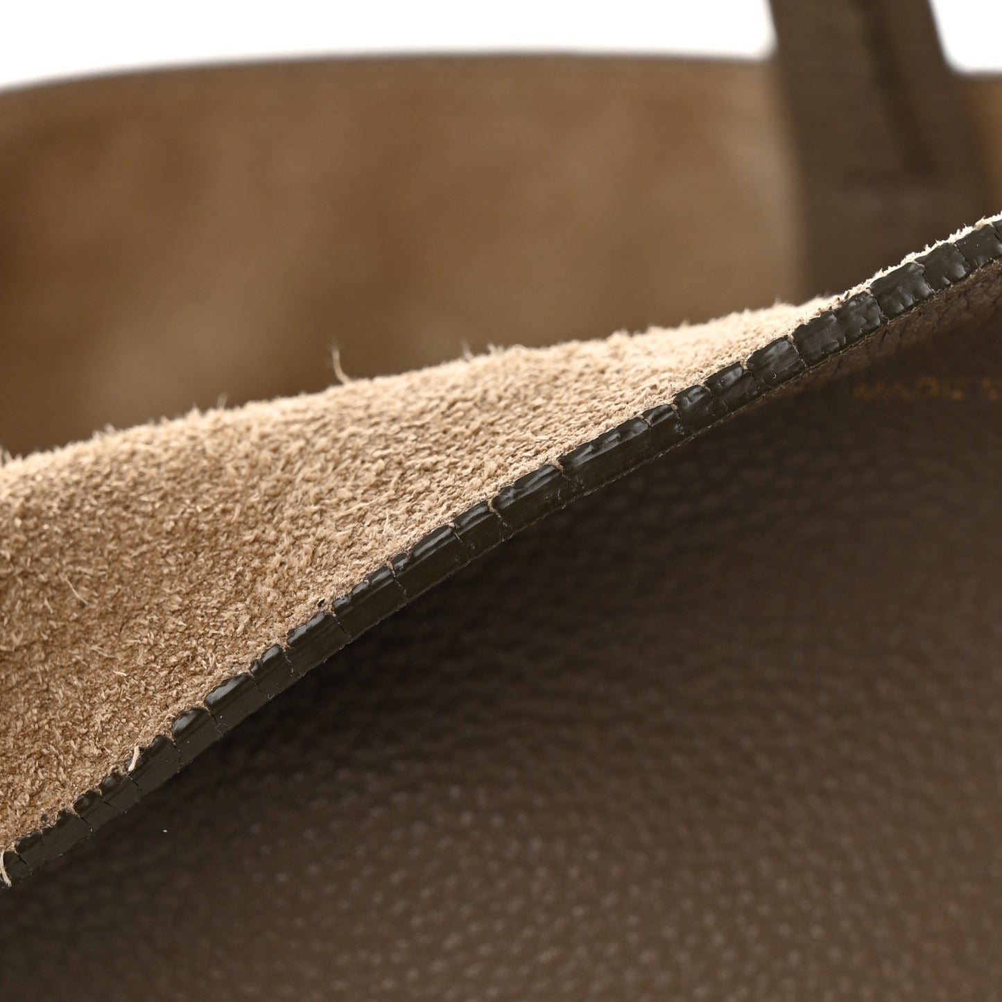 Soft Grained Calfskin Medium Belt Cabas Phantom Taupe