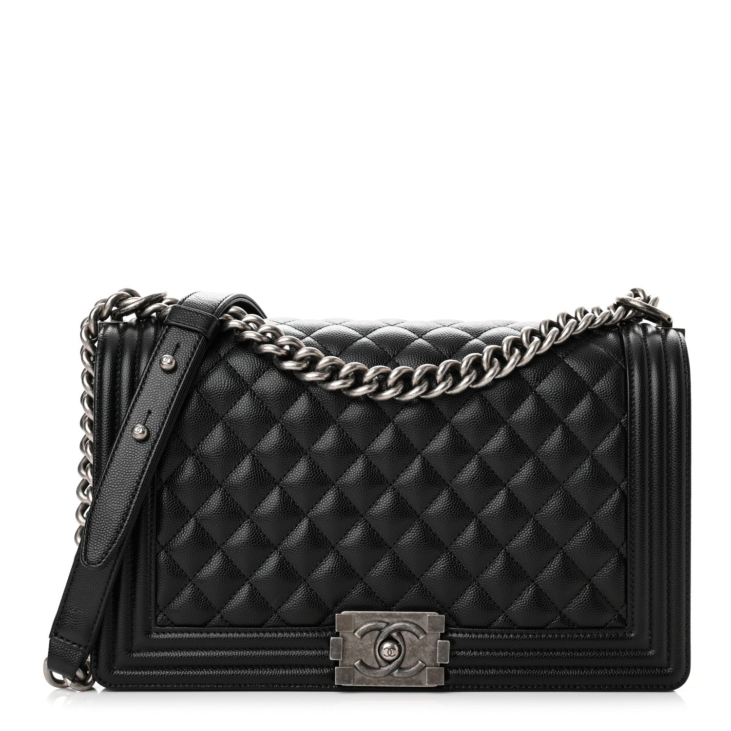 Chanel Caviar Quilted New Medium Boy Flap Black 1 of 11