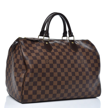 Louis Vuitton Damier Ebene Speedy 35 4 of 16