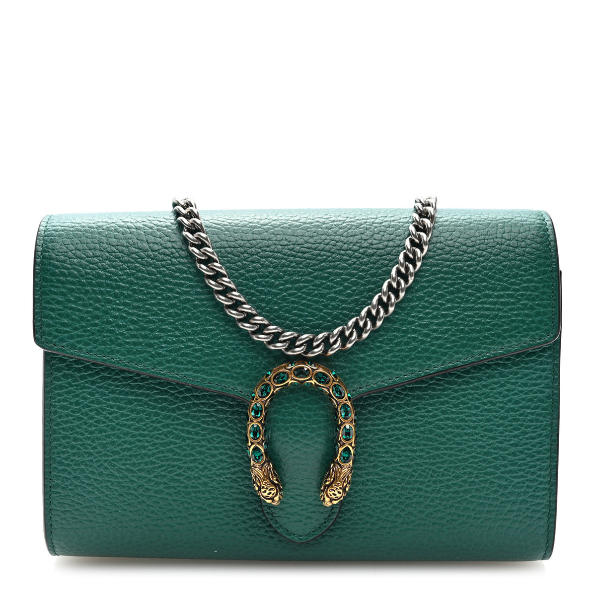 Calfskin Mini Dionysus Chain Wallet Emerald