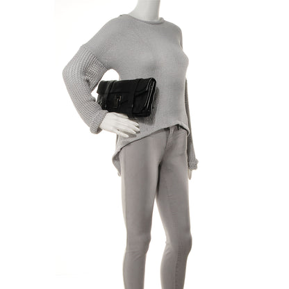 Proenza Schouler Lux Leather PS1 Pochette Clutch Black 2 of 10