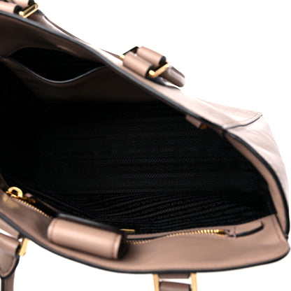 Prada Saffiano Soft Calfskin Small Zippered Tote Cipria 5 of 9