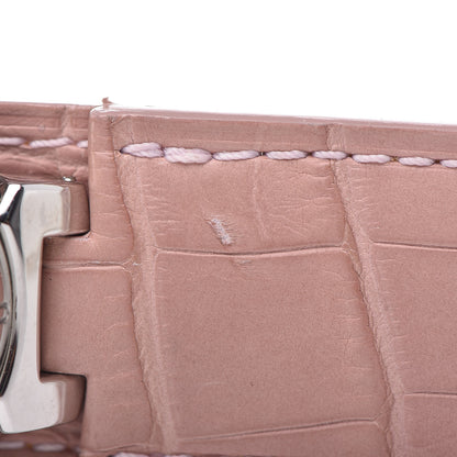 Louis Vuitton Stainless Steel Alligator 28mm Tambour Murakami Quartz Watch 9 of 12
