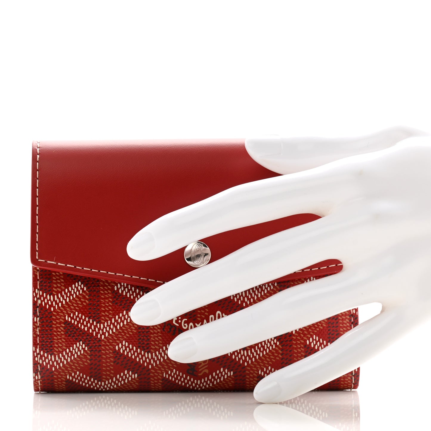 Goyardine Saint-Gabriel Compact Wallet Red