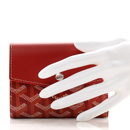 Goyard Goyardine Saint-Gabriel Compact Wallet Red 2 of 9