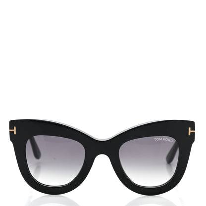 Tom Ford Karina Cat Eye Sunglasses TF612 Black 2 of 7