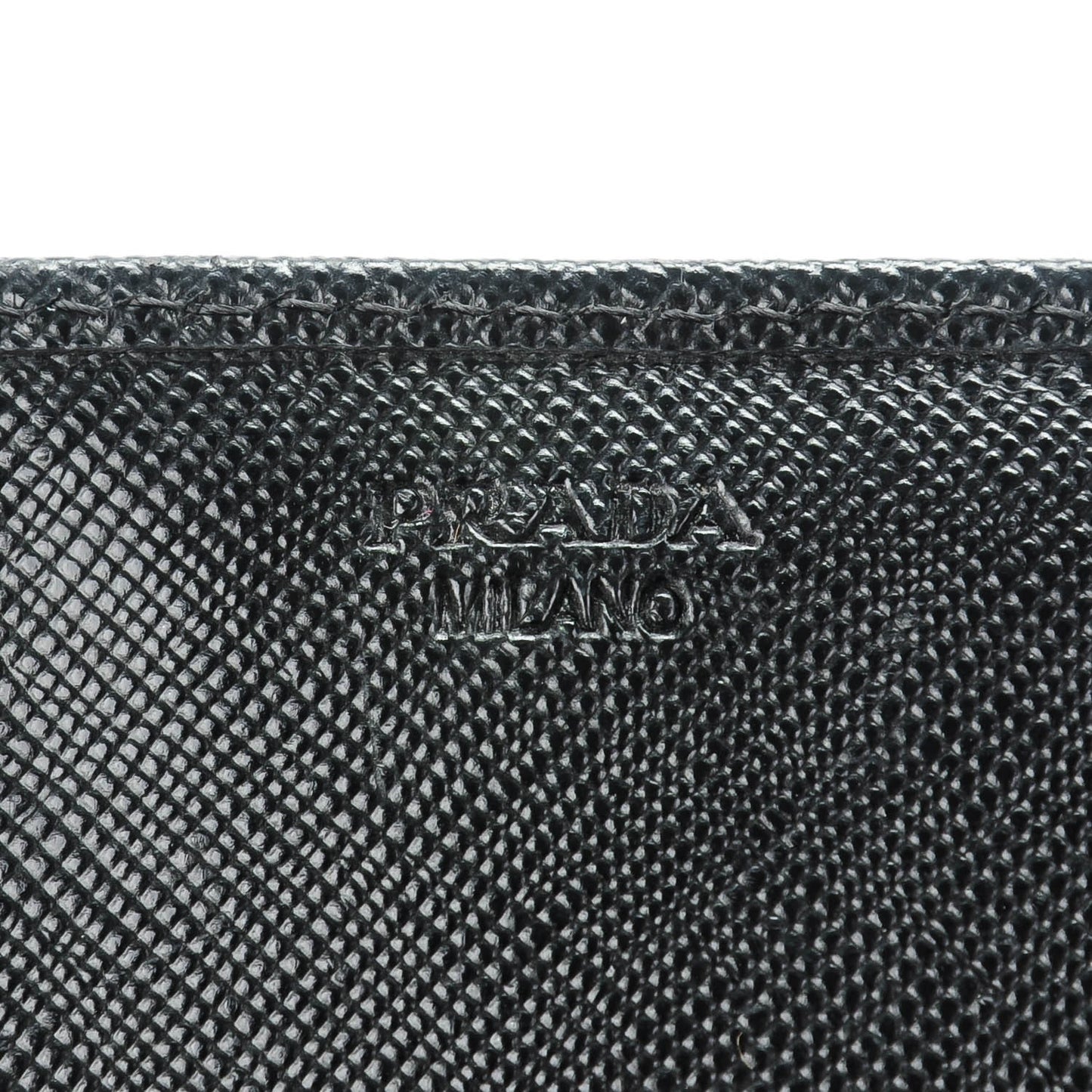 Saffiano Metal Continental Flap Wallet Nero Black